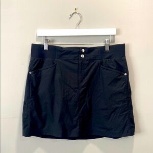 Style & Co Sport Black Stretch Waist Skort